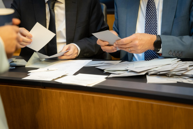 Auszählung der Stimmen