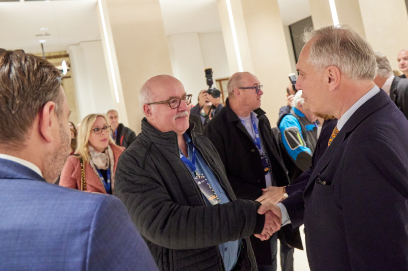 Begrüßung der ersten Gäste. Nationalratspräsident Walter Rosenkranz (FPÖ)