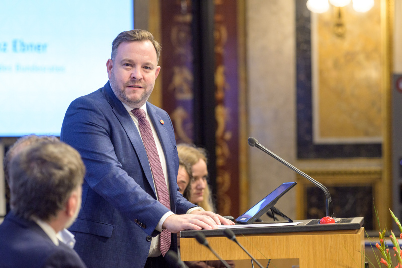 Abschlussworte. Bundesratspräsident Franz Ebner (ÖVP)