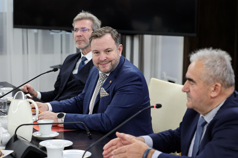 Bundesratspräsident Franz Ebner (ÖVP) (Mitte) während der Aussprache
