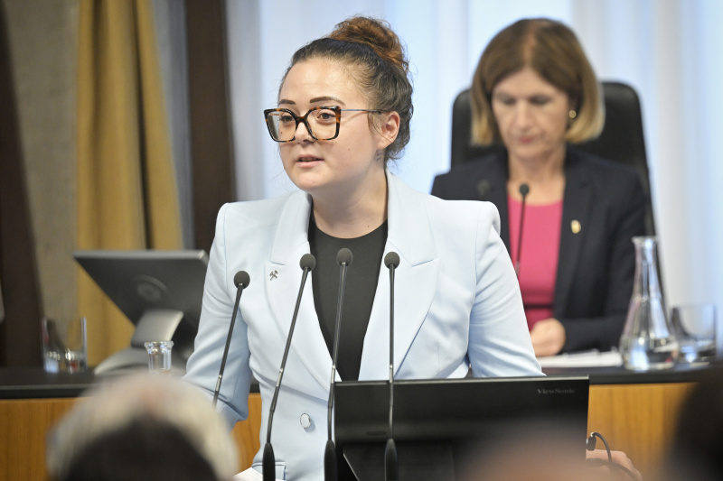 Bundesjugendsekretärin österreichische Gewerkschaftsjugend Nadine Fahrenberger