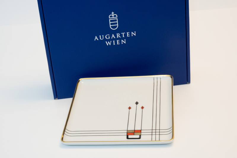 Augarten Porzellan - Bel Jour Platte 16cm x 16 cm