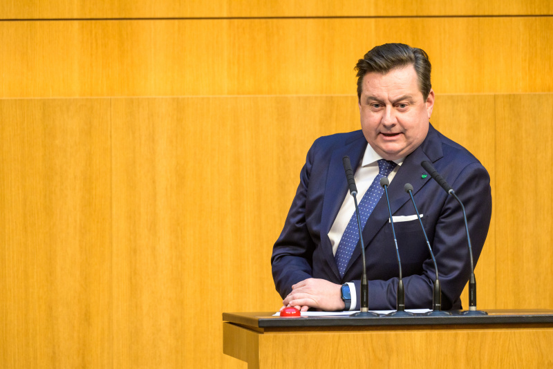 Am Redner:innenpult: Nationalratsabgeordneter Kurt Egger (ÖVP)