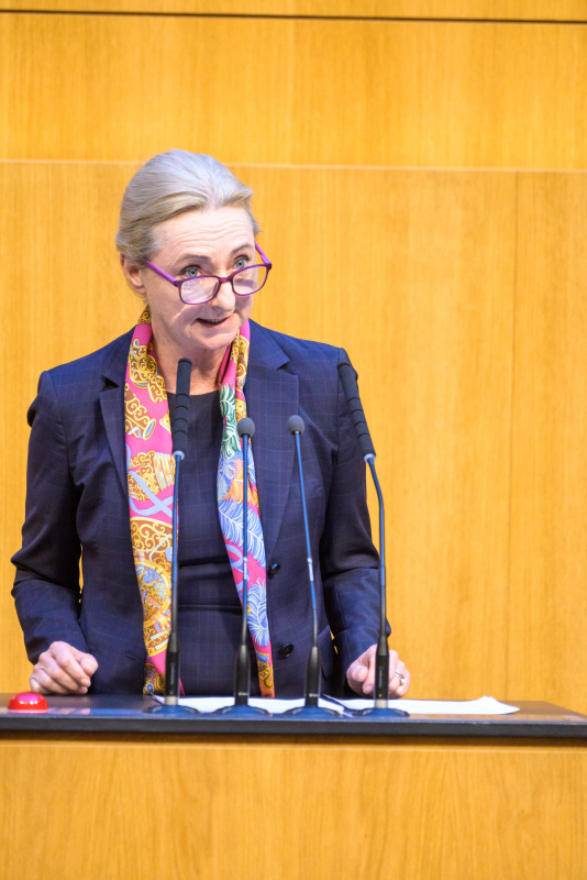 Am Redner:innenpult: Nationalratsabgeordnete Barbara Kolm (FPÖ)