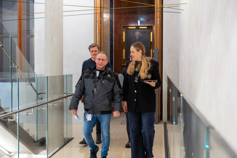 Von links: Friedrich Jungbauer und Podcast Host Tatjana Lukáš im Interview