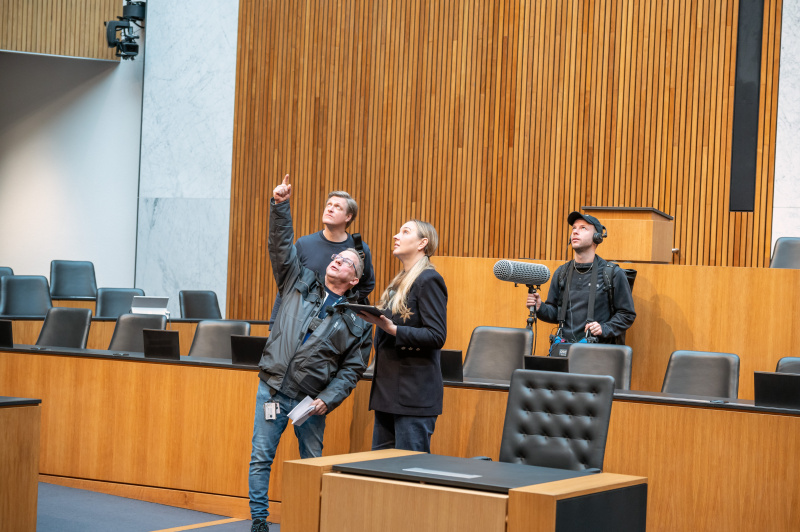 Von links: Friedrich Jungbauer und Podcast Host Tatjana Lukáš im Interview