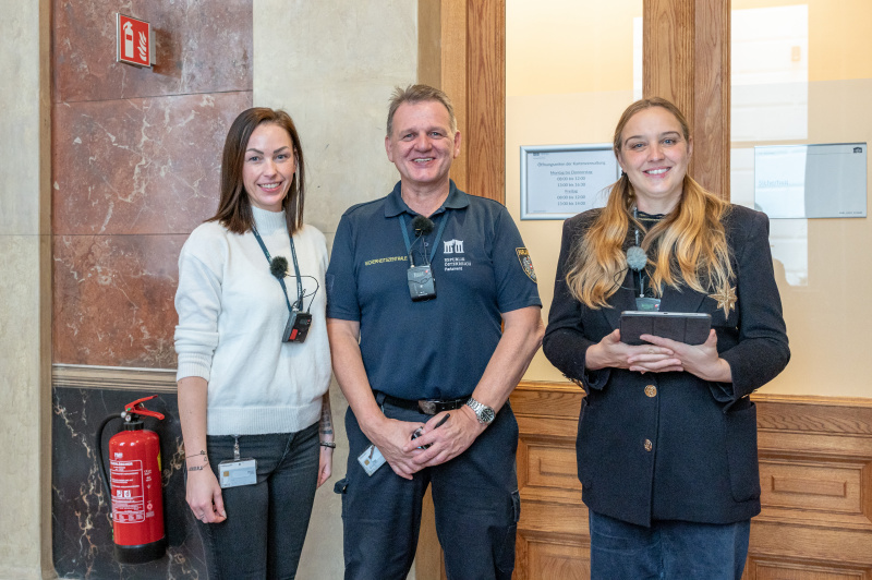 Von links: Tatjana Lukáš, Jasmin Dangl und Peter Ruckenstuhl