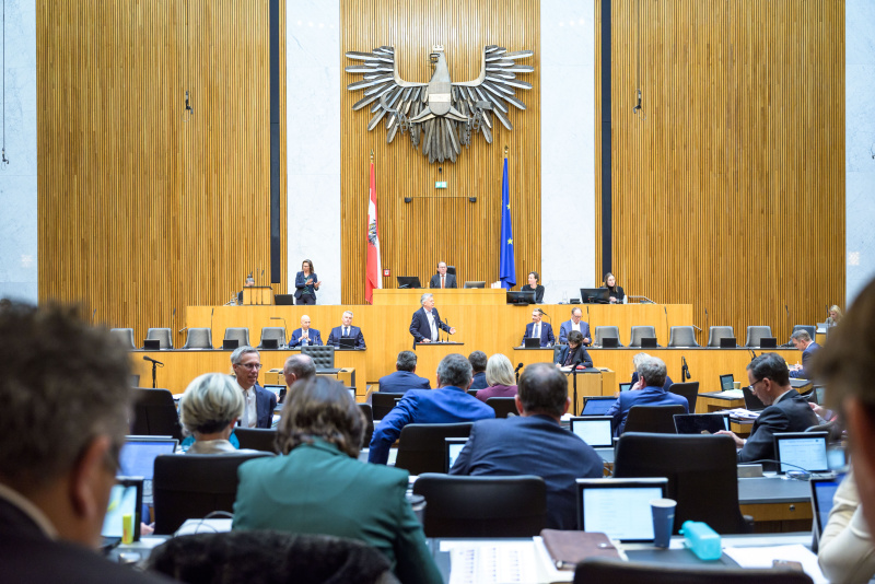 Am Redner:innenpult: Klubobmann Werner Kogler (GRÜNE)