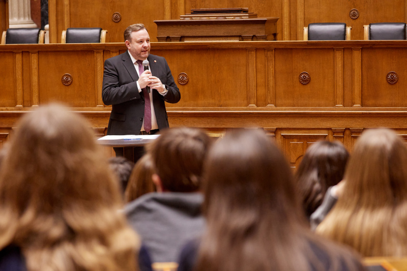 Begrüßung. Bundesratspräsident Franz Ebner (ÖVP)