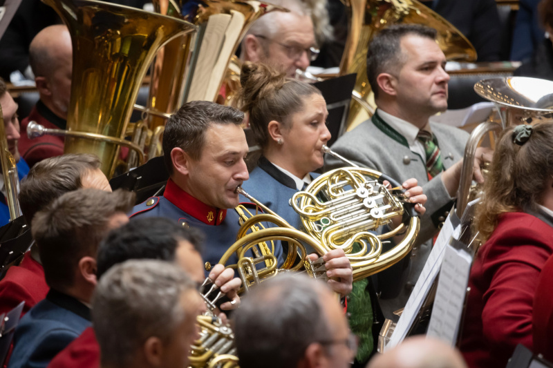 Bläser des Orchester des Österreichischen Blasmusikverbands