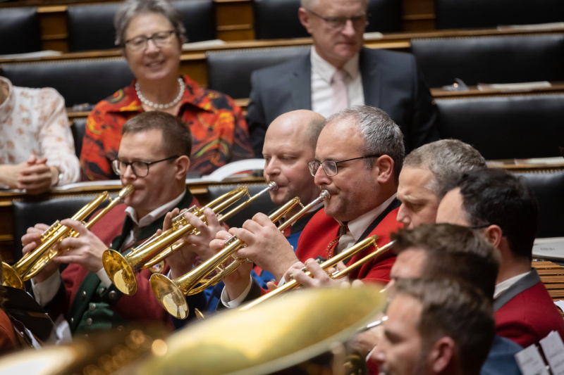 Bläser des Orchester des Österreichischen Blasmusikverbands