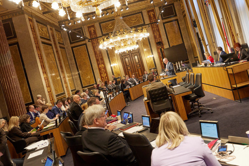 Statement. Innenminister Gerhard Karner (ÖVP)