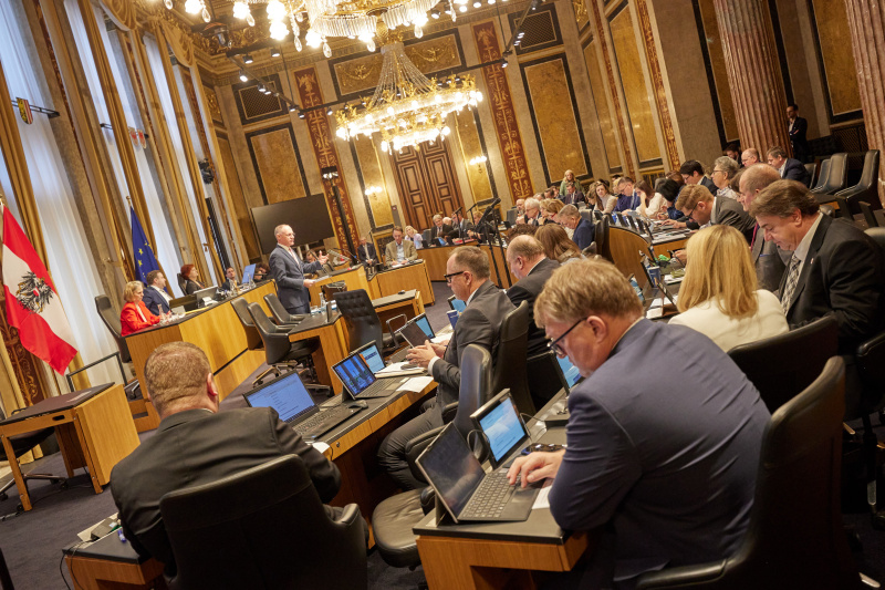 Statement. Innenminister Gerhard Karner (ÖVP)