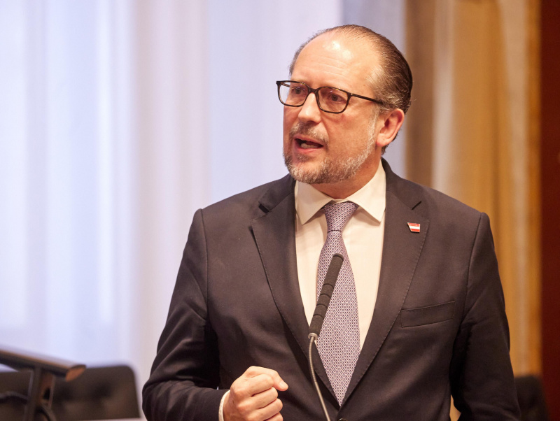 Alexander Schallenberg bei einer Rede im Bundesrat