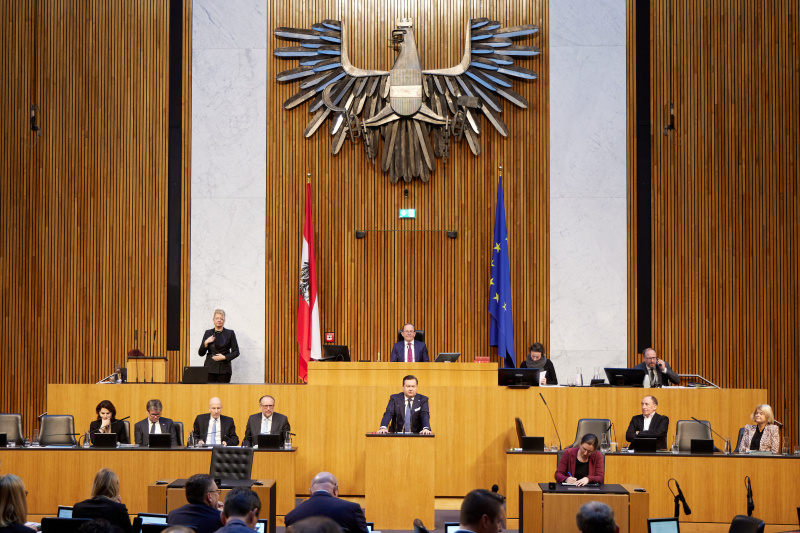 Am Redner:innenpult Nationalratsabgeordneter Kurt Egger (ÖVP)