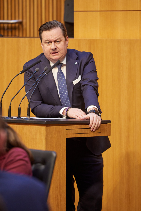 Am Redner:innenpult Nationalratsabgeordneter Kurt Egger (ÖVP)