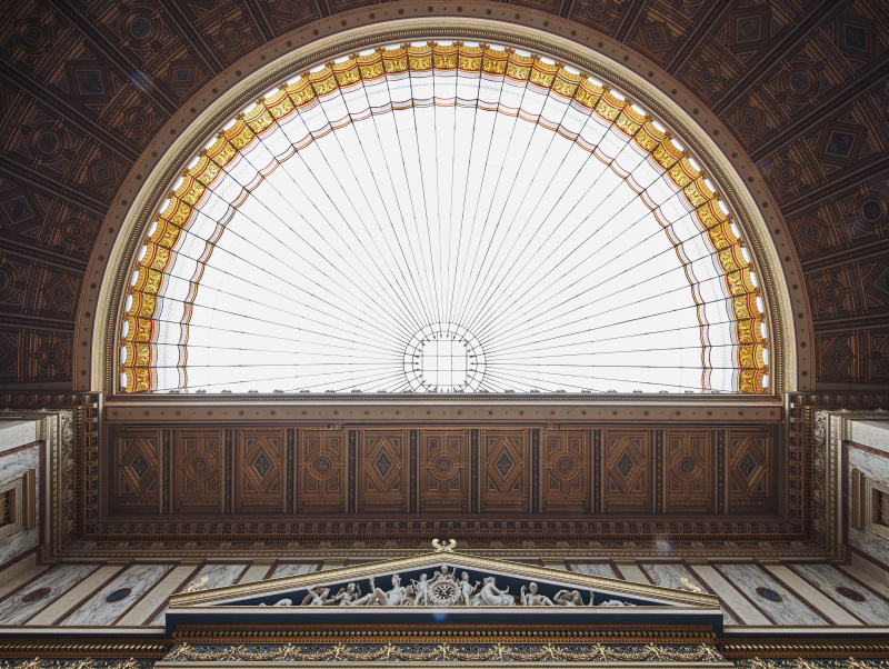 Glasdach im Historischen Sitzungssaal, Bundesversammlungssaal.