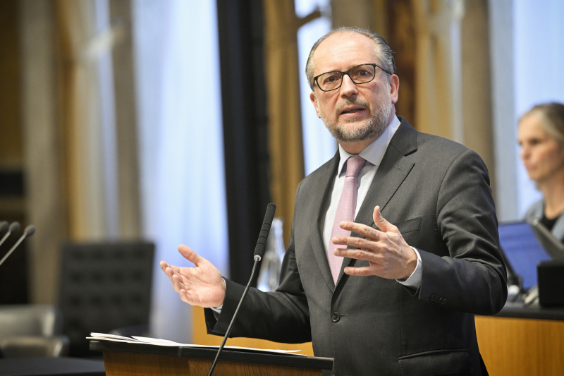 Stellungnahme des Bundeskanzlers Alexander Schallenberg (ÖVP)