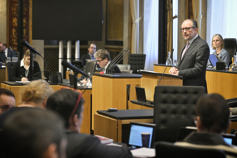 Stellungnahme des Bundeskanzlers Alexander Schallenberg (ÖVP)