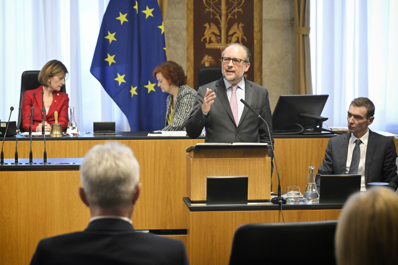 Stellungnahme des Bundeskanzlers Alexander Schallenberg (ÖVP)