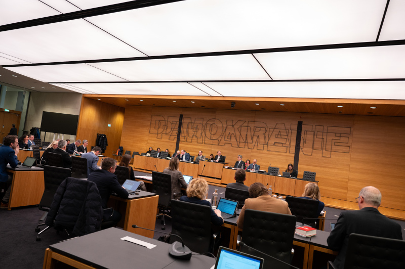 Blick auf die Ausschussteilnehmer:innen