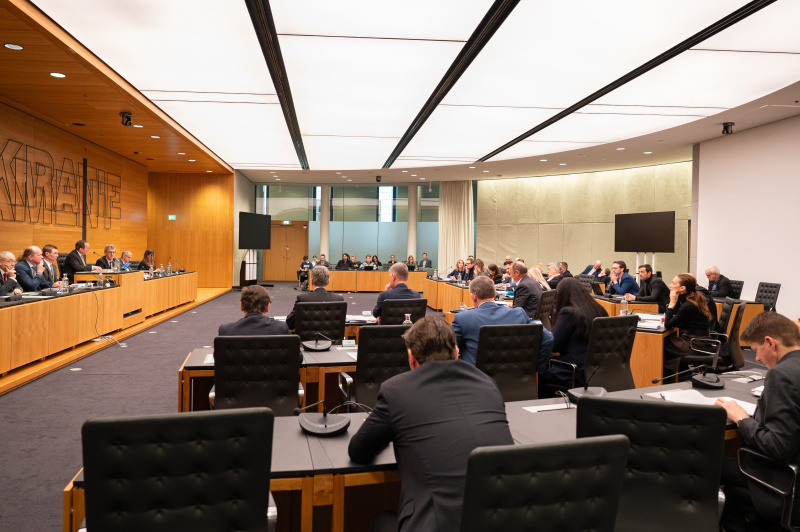 Blick auf die Ausschussteilnehmer:innen