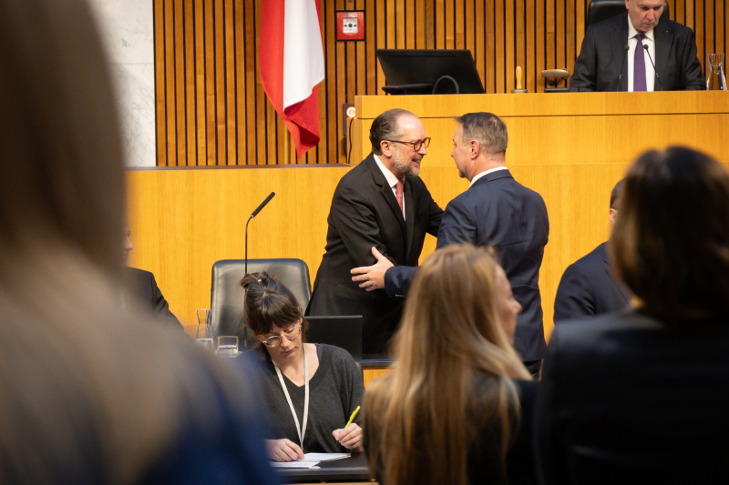 Abschied von Außenminister und Bundeskanzler Alexander Schallenberg (ÖVP)