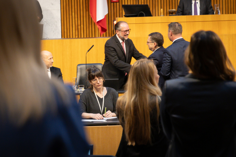 Abschied von Außenminister und Bundeskanzler Alexander Schallenberg (ÖVP)