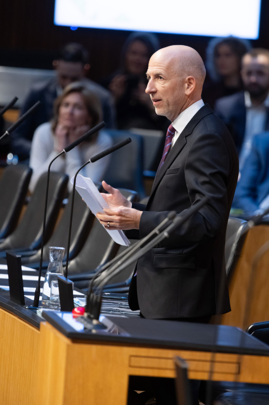 Abschiedsworte von Bundesminister für Arbeit Martin Kocher (ÖVP)