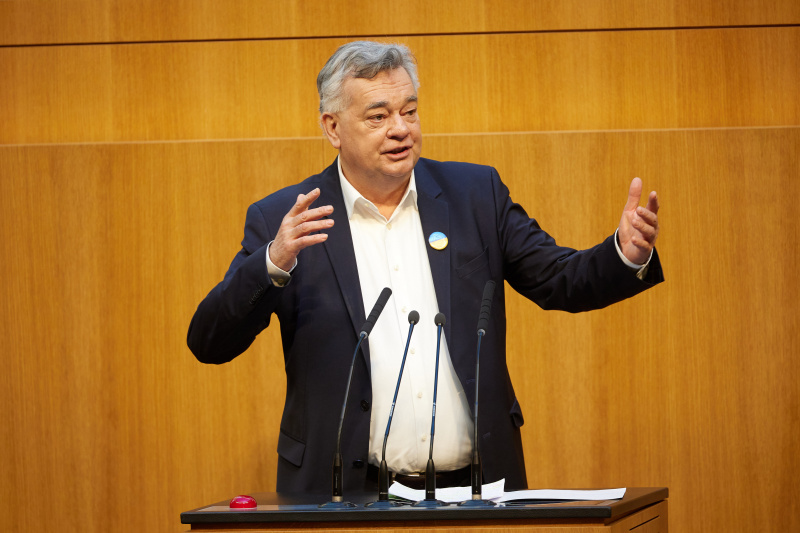 Am Redner:innenpult Nationalratsabgeordneter Werner Kogler (GRÜNE)