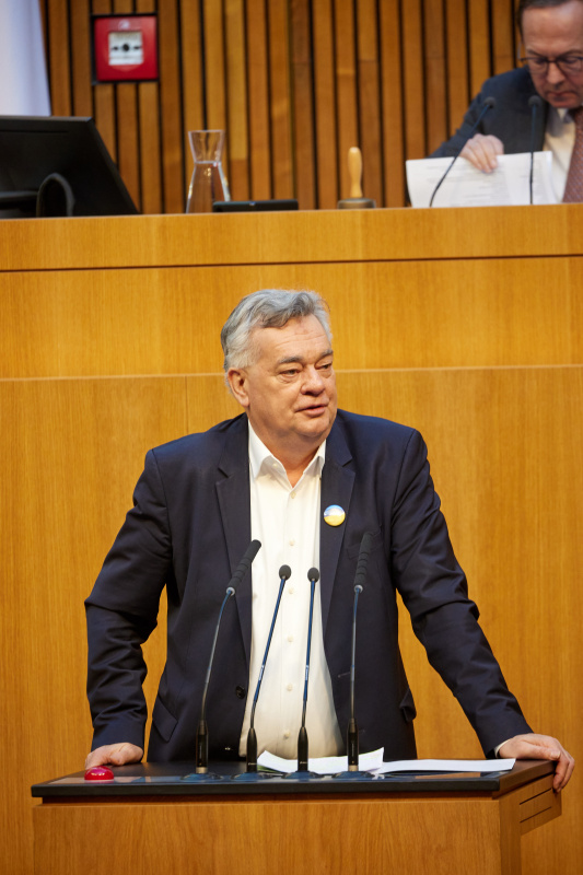 Am Redner:innenpult Nationalratsabgeordneter Werner Kogler (GRÜNE)