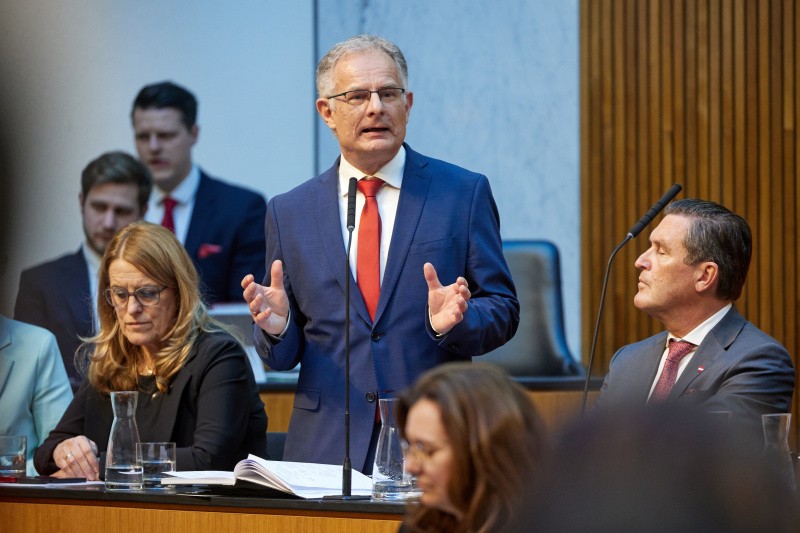 Am Wort Finanzminister Markus Marterbauer (SPÖ)