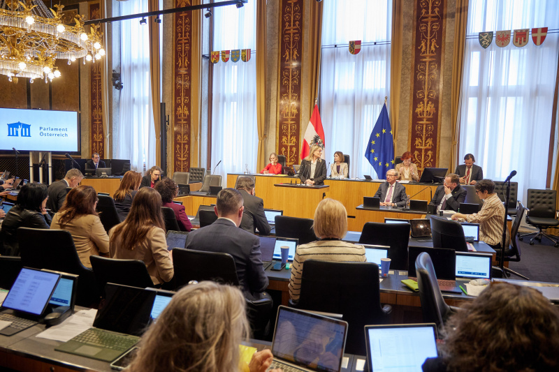 Am Redner:innenpult Bundesrätin Claudia Hauschildt-Buschberger (GRÜNE)