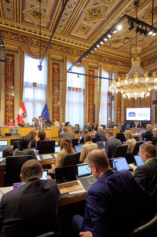 Am Redner:innenpult Bundesrat Michael Wanner (SPÖ)