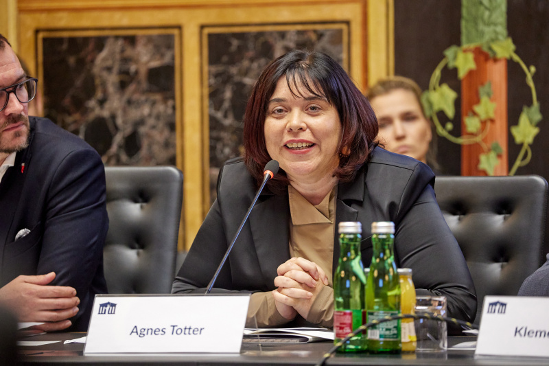 Statements der Bereichssprecher:innen für Volksgruppen der Parlamentsfraktionen. Nationalratsabgeordnete Agnes Totter (ÖVP)