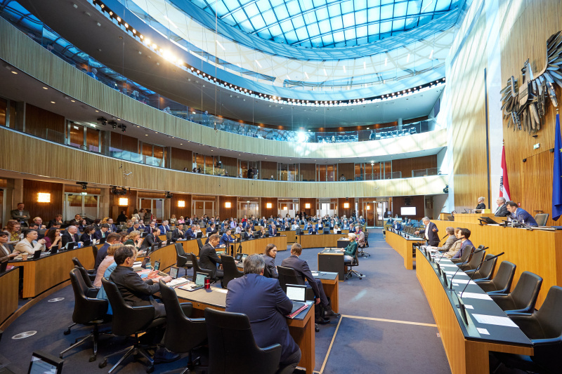 Am Redner:innenpult: Klubobmann Werner Kogler (GRÜNE)