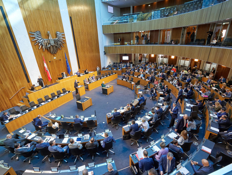 Blick ins Plenum des Nationalrats