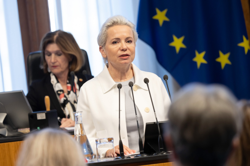 Vortrag. Präsidentin des Vereins Friedrich-Karl-Weniger Gesellschaft Sabine Rödler