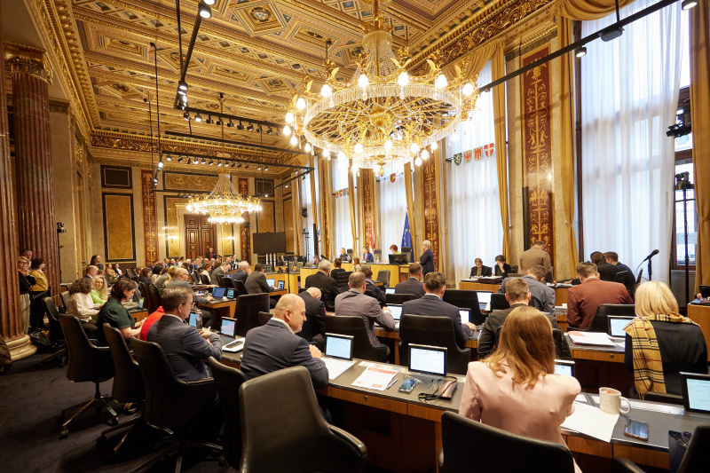 Bundesratspräsidentin Andrea Eder-Gitschthaler (ÖVP) am Präsidium