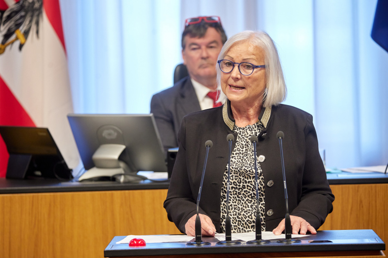 Am Redner:innenpult: Bundesrätin Irene Partl (FPÖ)