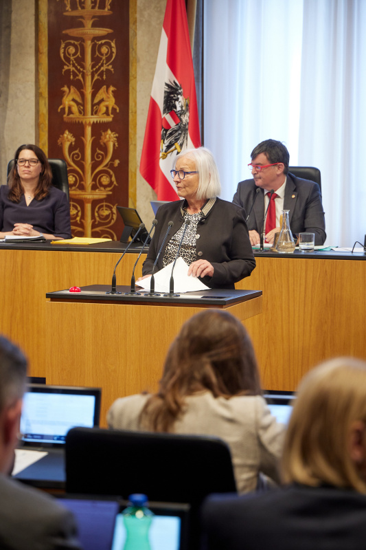 Am Redner:innenpult: Bundesrätin Irene Partl (FPÖ)