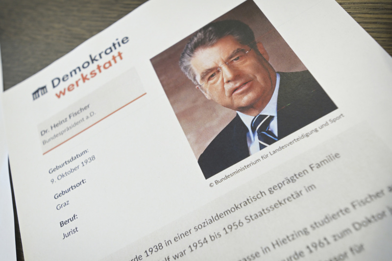 Bundespräsident a.D. Heinz Fischer in der Zeitzeugen-Werkstatt