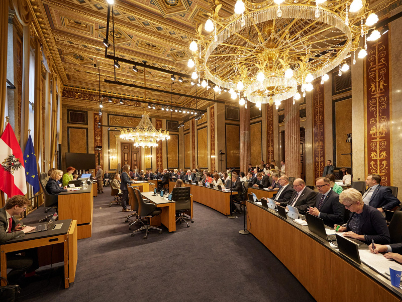 Blick in den Sitzungssaal des Bundesrats