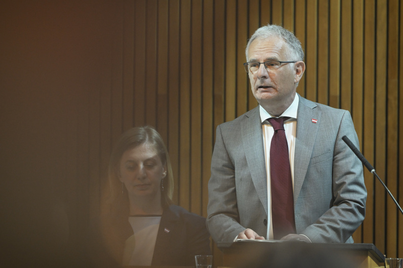 Budgetrede. Finanzminister Markus Marterbauer (SPÖ)