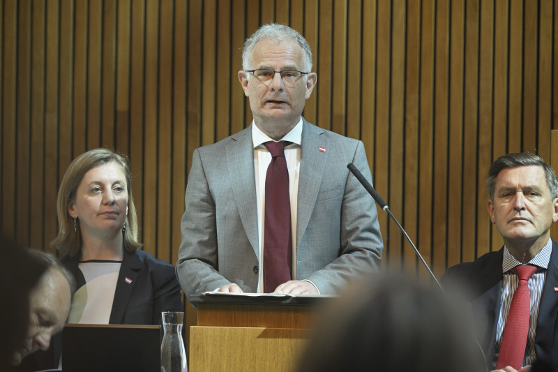 Budgetrede. Finanzminister Markus Marterbauer (SPÖ)