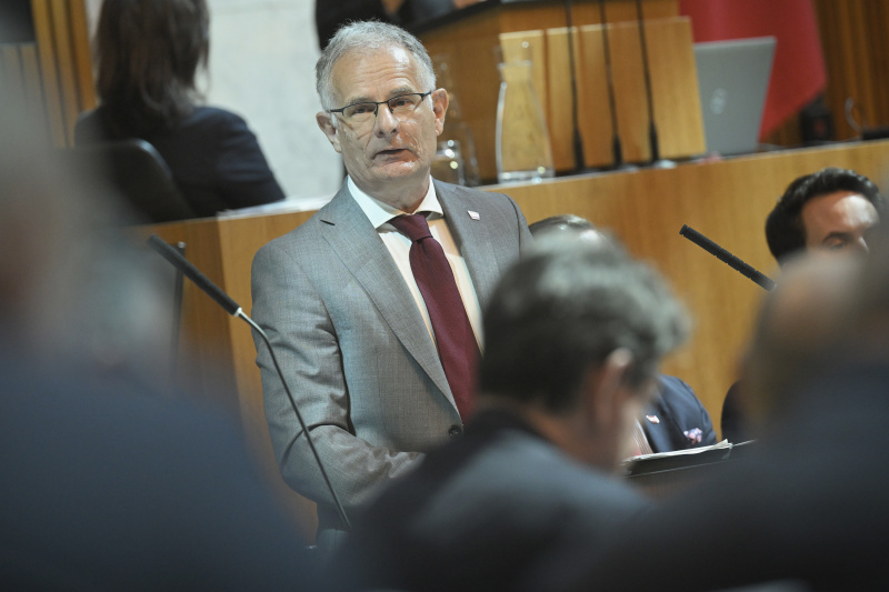 Budgetrede. Finanzminister Markus Marterbauer (SPÖ)