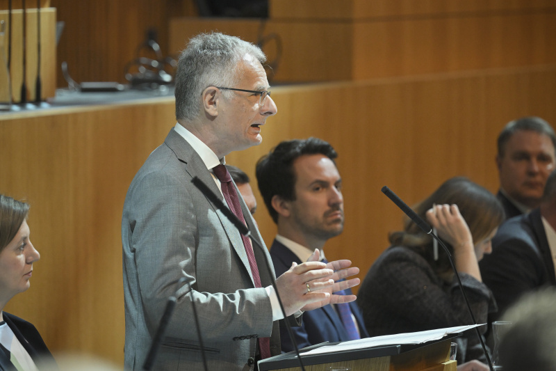 Budgetrede. Finanzminister Markus Marterbauer (SPÖ)