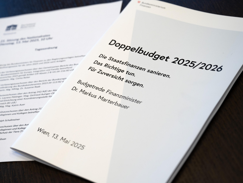 Protokoll der Budgetrede von Finanzminister Markus Marterbauer