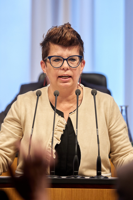 Am Redner:innenpult: Bundesrätin Bernadette Kerschler (SPÖ)