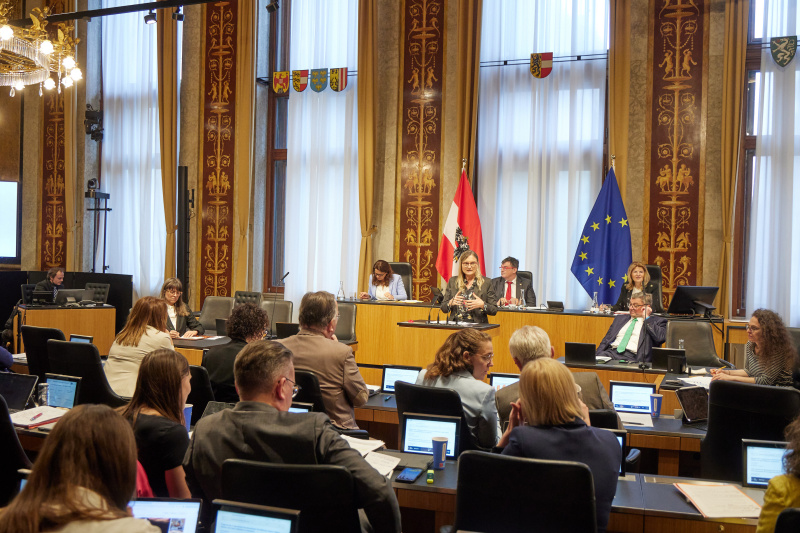 Am Redner:innenpult: Bundesrätin Claudia Hauschildt-Buschberger (GRÜNE)